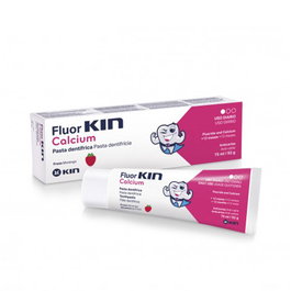 Kin FLUORKIN CALCIUM pasta dentífrica para niños 75 ml, previene caries y fortalece dientes
