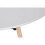 DKD Home Decor Mesa Redonda de Comedor MDF y Abedul Blanco 120x120x74