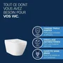 GROHE Inodoro Suspendido Compacto Euro Ceramic - Porcelana Vitrificada Sin Borde, Blanco