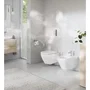 GROHE Inodoro Suspendido Compacto Euro Ceramic - Porcelana Vitrificada Sin Borde, Blanco