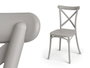 Giftdecor Silla Cruz Gris 44 x 82.5 x 46 cm