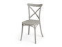 Giftdecor Silla Cruz Gris 44 x 82.5 x 46 cm