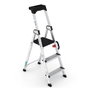 Persum Escalera profesional Delux de aluminio 3 peldaños