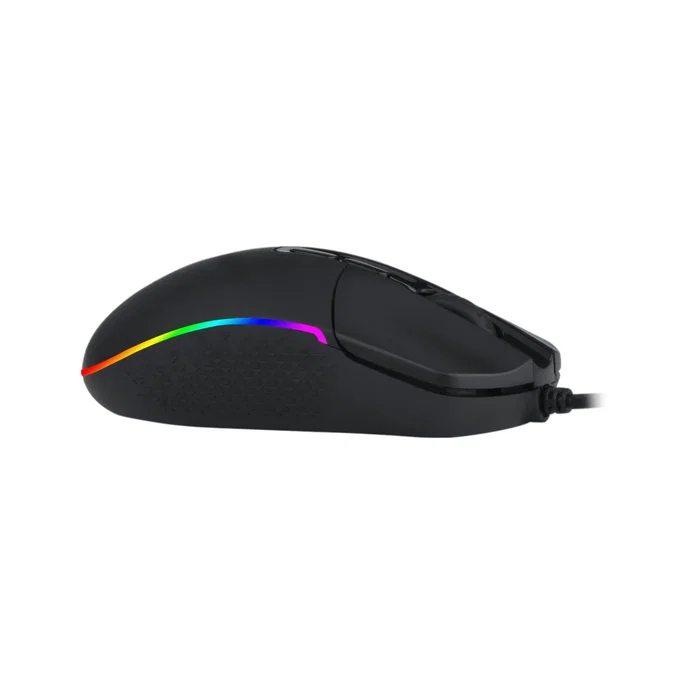 Redragon M719-RGB Invader Ratón Gaming con RGB, 10000 DPI, 8 Botones Programables, Cable Trenzado 1.8m - Negro