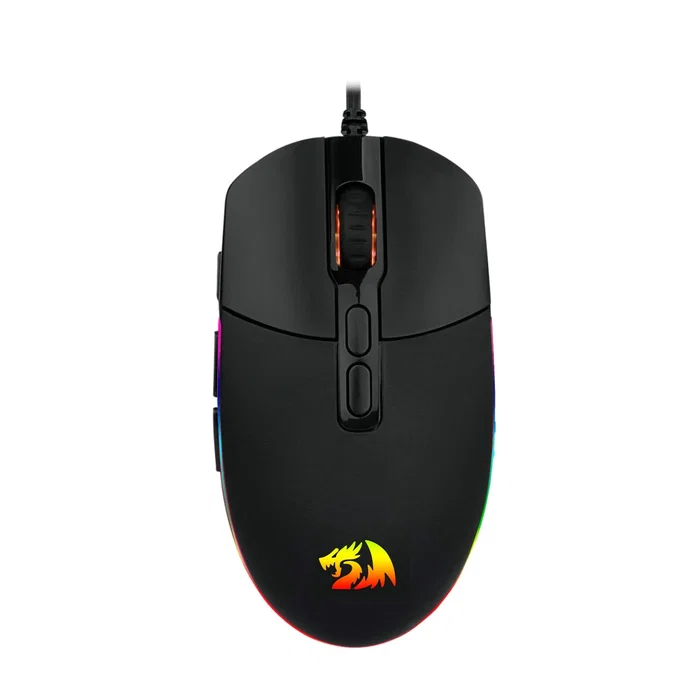 Redragon M719-RGB Invader Ratón Gaming con RGB, 10000 DPI, 8 Botones Programables, Cable Trenzado 1.8m - Negro