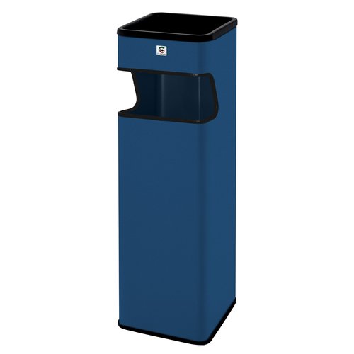Papelera Cenicero Cilindro Metalica Cuadrada B-33 Azul Papelera Cenicero Cilindro Metalica Cuadrada B-33 Azul
