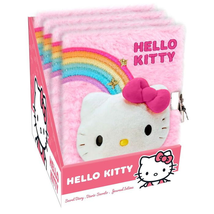 KIDS LICENSING Diario Peluche Hello Kitty 21x15,5cm