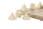 DKD Home Decor Juego Scandi Tic Tac Toe Blanco Natural 15 x 4.5 x 15 cm Set de 2