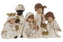 DKD Home Decor Set de Nacimiento de 6 Piezas en Resina Blanco