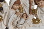 DKD Home Decor Set de Nacimiento de 6 Piezas en Resina Blanco