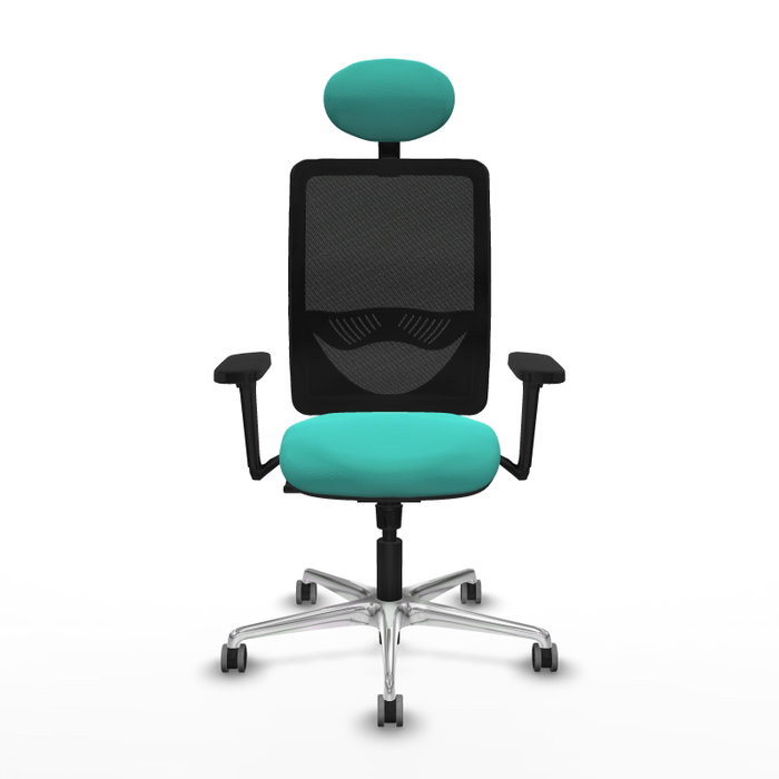 PIQUERAS Y CRESPO Silla de oficina Zulema con mecanismo Sincro, Turquesa y Negro PIQUERAS Y CRESPO Silla de oficina Zulema con mecanismo Sincro, Turquesa y Negro