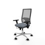PIQUERAS Y CRESPO Silla de oficina Horna Gris con mecanismo Sincro/Traslack