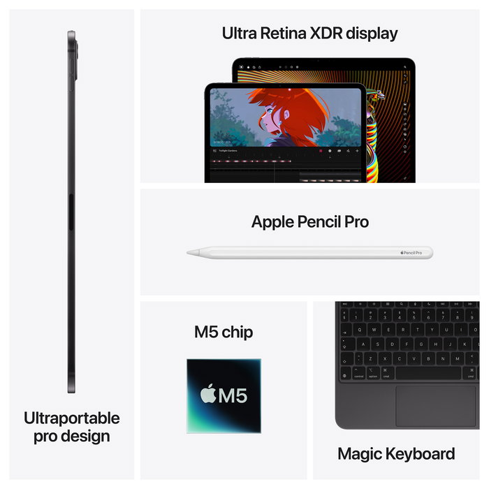 Apple iPad Pro M5 Wi-Fi 256GB Plata con pantalla estándar