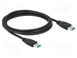 DeLOCK Cable USB 3.2 Gen 1 Tipo-A a Tipo-A 1,5 m Negro