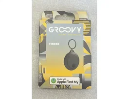 Groovy Localizador Inalámbrico Negro Compatible con Apple Find My
