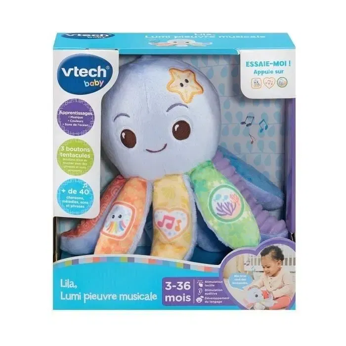 Vtech Baby Pulpo Musical Lila VTE3417765779053