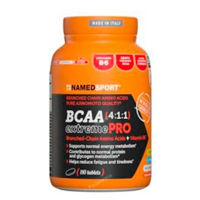 NAMED SPORT Bcaa 4:1:1 Extreme Pro 110 Comp. Aminoácidos Cadena Ramificada Vitamina B6