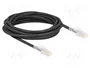 DeLOCK Cable de red RJ45 Cat.6A S/FTP con clips de seguridad, 5 m, Negro