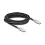 DeLOCK Cable de red RJ45 Cat.6A S/FTP con clips de seguridad, 5 m, Negro