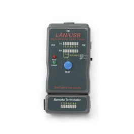 Gembird NCT-2 Comprobador Tester de Cables de Red, Negro