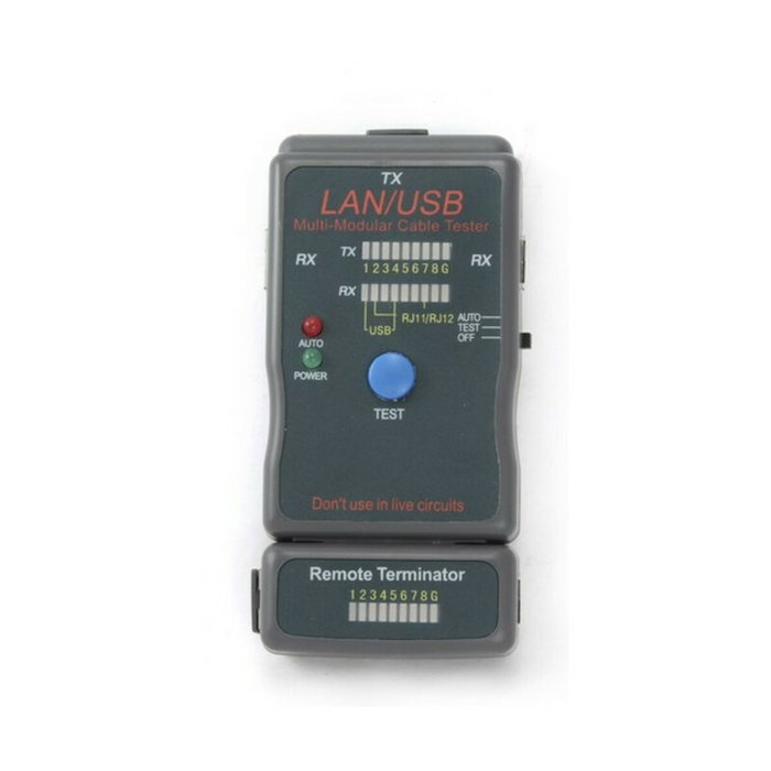 Comprobador Cables de Red GEMBIRD NCT-2 Negro Comprobador Cables de Red GEMBIRD NCT-2 Negro
