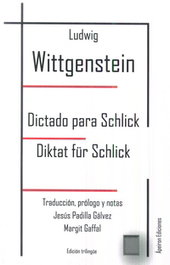Dictado para Schlick, Ludwig Wittgenstein - APEIRON EDICIONES