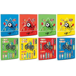 Mariola Carpeta Anillas 4 x 25 mm Folio 2 Diseños Surtidos Deporte N°1