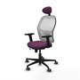 PIQUERAS Y CRESPO Silla de oficina Jorquera Morada y Blanca