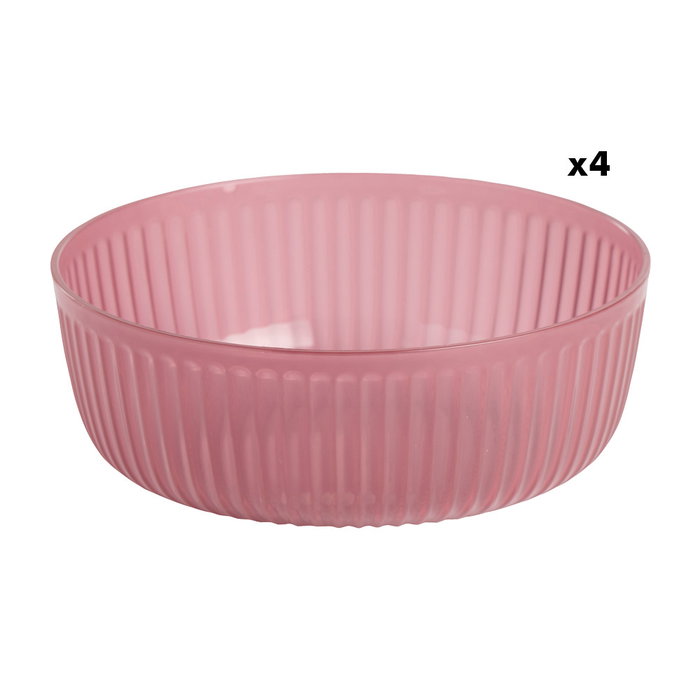 Day Juego de 4 Bols de Tela con Textura Antideslizante, Color Surtido, Diámetro 15 cm, Ideal para Picnics, Aptos para Lavavajillas