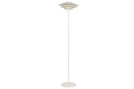 DKD Home Decor Lámpara de pie de metal blanca 38x38x155 cm