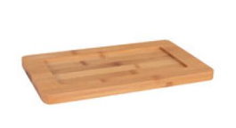 Bambu Bandeja de Servir de Madera de Bambú para Vajilla, 27.5 x 17 x 1.5 cm (Set de 6)