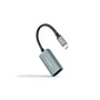 Nanocable 10.16.4104-G Adaptador USB-C a DisplayPort 1.4 - Cable 0.15 m - 8K@60Hz - Aluminio Gris - Plug and Play - Compatible Thunderbolt 3