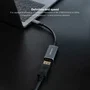 Nanocable 10.16.4104-G Adaptador USB-C a DisplayPort 1.4 - Cable 0.15 m - 8K@60Hz - Aluminio Gris - Plug and Play - Compatible Thunderbolt 3