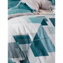 Aucune Juego de Cama Verde 100% Algodón con Funda Nórdica y 2 Fundas de Almohada