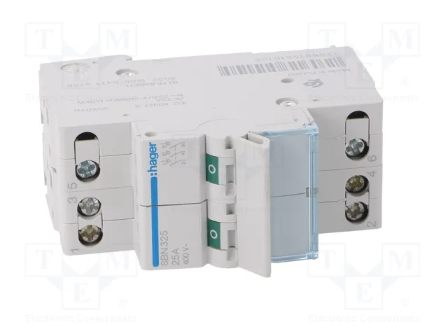 HAGER Interruptor de aislamiento 3 polos 25A 400VAC