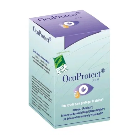 CIEN POR CIEN NATURAL Ocuprotect 30 perlas y 30 cápsulas vegetales CIEN POR CIEN NATURAL Ocuprotect 30 perlas y 30 cápsulas vegetales