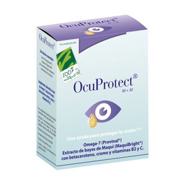 100% Natural OcuProtect S.O.S. 30 perlas + 30 cápsulas - Complemento alimenticio Omega 7 para la visión