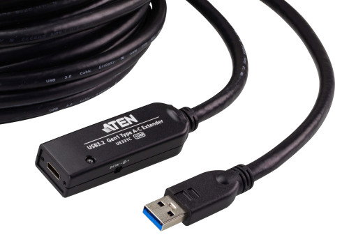 ATEN Cable extensor USB 3.2 Gen 1 (UE331C-AT-G) de 10m USB A a USB C