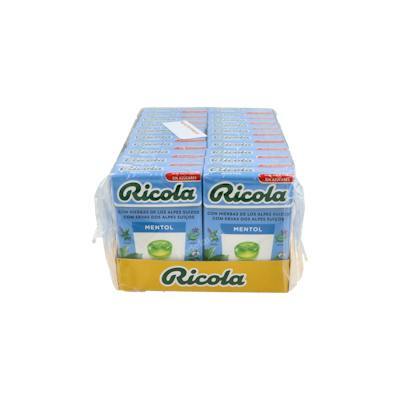 RICOLA Caramelos Sin Azúcar Mentol 50g RICOLA Caramelos Sin Azúcar Mentol 50g