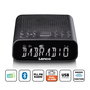 Lenco CR-606BK Radiodespertador con DAB+, FM y Bluetooth en Negro