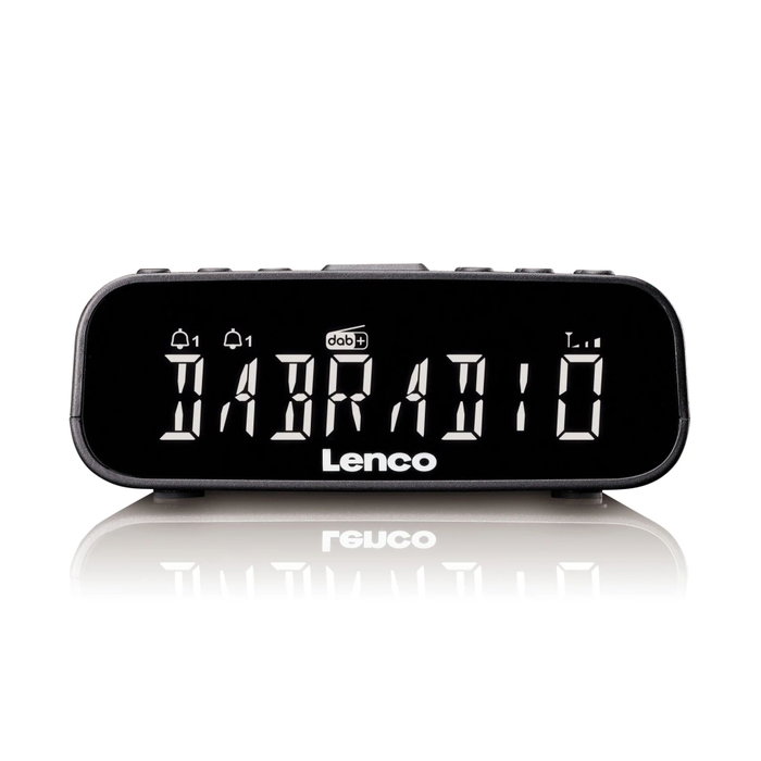Lenco CR-606BK Radiodespertador con DAB+, FM y Bluetooth en Negro