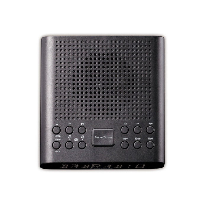 Lenco CR-606BK Radiodespertador con DAB+, FM y Bluetooth en Negro