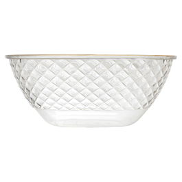 Home Deco Factory Ensaladera Plástico 3 L Mirage con ribete dorado