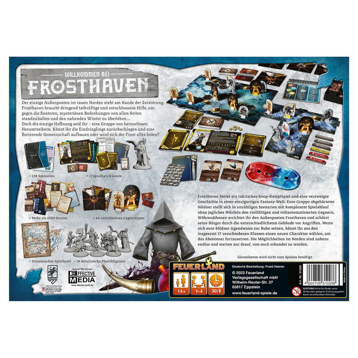 Pegasus Spiele Asmodee Frosthaven Juego de Mesa de Estrategia en Alemán, 1-4 Jugadores, 30 Min, Edad 14+