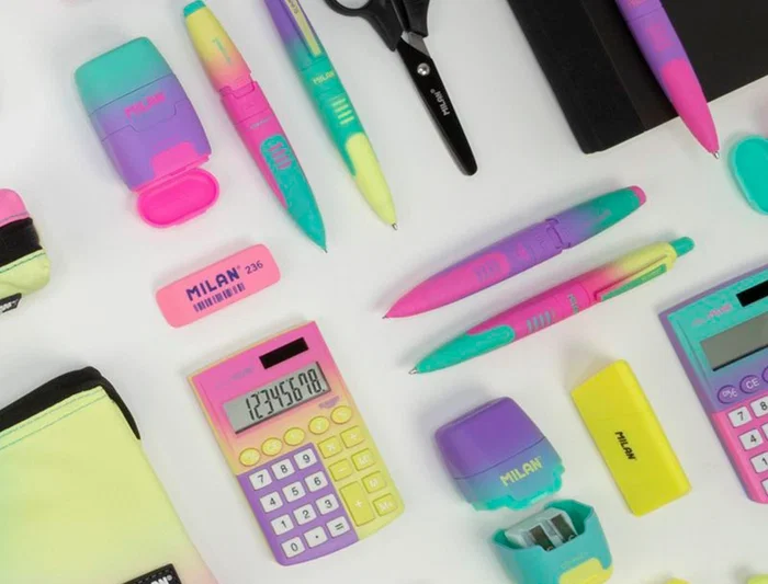 Milan Boligrafo Compact Sunset Retractil Tinta Azul Punta 1 mm Colores Surtidos