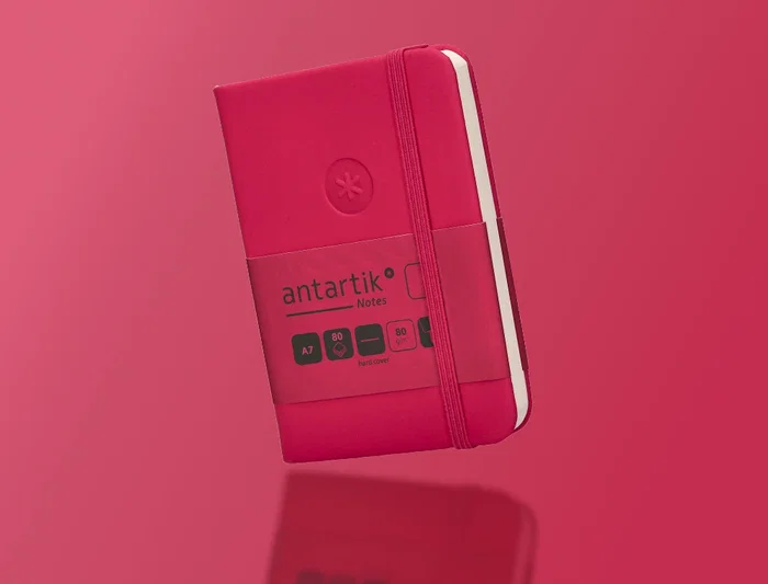 Antartik Cuaderno A7 Tapa Dura Burdeos Hojas Lisas 80 Hojas 80gr FSC