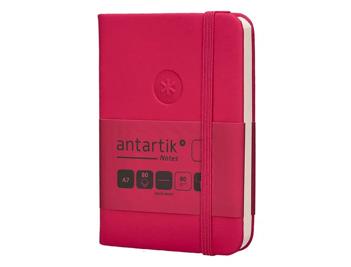 Antartik Cuaderno A7 Tapa Dura Burdeos Hojas Lisas 80 Hojas 80gr FSC