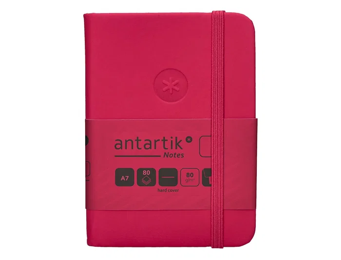 Antartik Cuaderno A7 Tapa Dura Burdeos Hojas Lisas 80 Hojas 80gr FSC