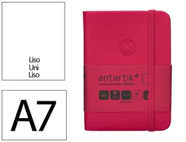 Antartik Cuaderno A7 Tapa Dura Burdeos Hojas Lisas 80 Hojas 80gr FSC