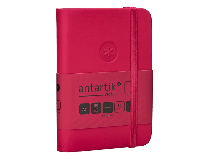 Antartik Cuaderno A7 Tapa Dura Burdeos Hojas Lisas 80 Hojas 80gr FSC